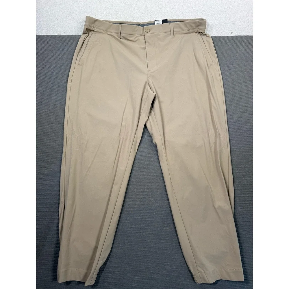 FLX Premium Jogger Mens XXL Tan Khaki 4-Way Stretch Comfort Waistband Pants NEW